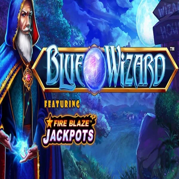 Play the Blue Wizard Fire Blaze Jackpots slot by Rarestone Gaming on BalooBet Casino